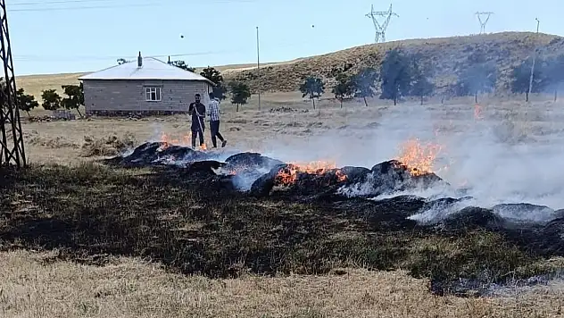 Adilcevaz'da Bahçede Çıkan Yangın Korku Dolu Anlar Yaşattı