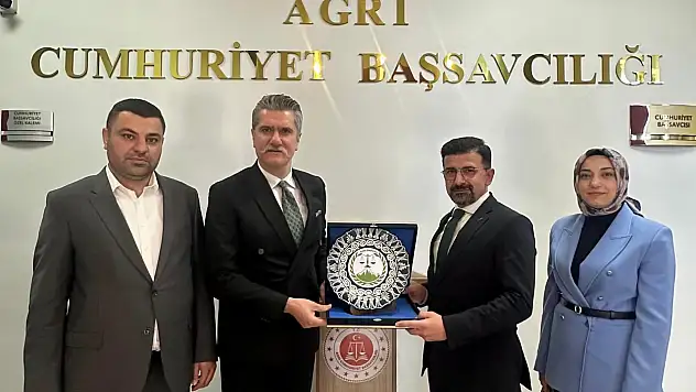 Ağrı Barosu'ndan Başsavcı Adem Çalış'a veda ziyareti