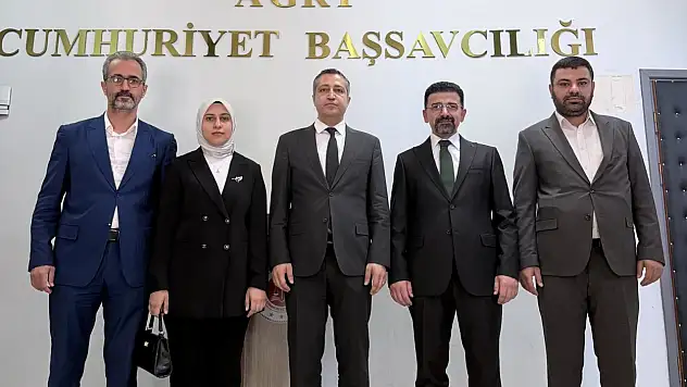 Ağrı Barosu'ndan Başsavcı İbrahim Yusufoğlu'na hayırlı olsun ziyareti