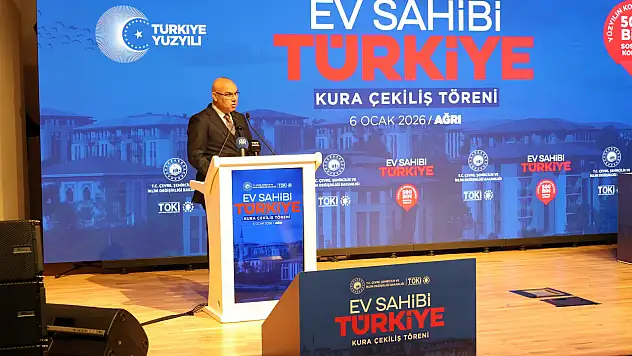 Ağrı'da 2 bin 840 konut için kura çekimi yapıldı