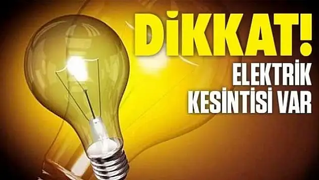Ağrı'da 3 Gün Sürecek Elektrik Kesintisi! İlçelerin Kesinti Tarihleri ve Saatleri Belli Oldu