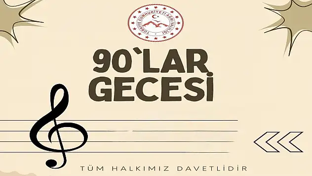 Ağrı'da 90'lar gecesi: Kültür Merkezi'nde nostalji rüzgarı esecek