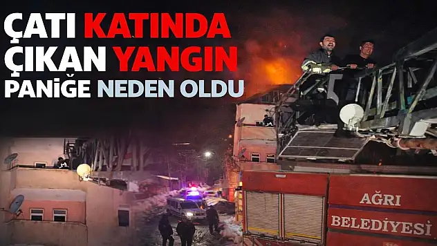 Ağrı'da apartmanda yangın alarmı: İtfaiye zamanla yarıştı