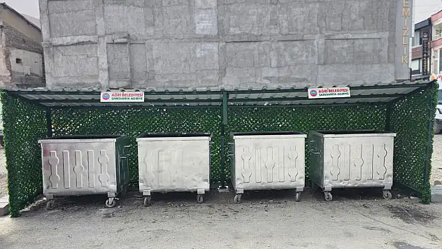 Ağrı'da çöp konteynerleri yenileniyor