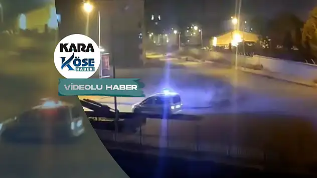 Ağrı'da drift atan araçların yerini polis araçları aldı, yurt çevresinde huzur sağlandı