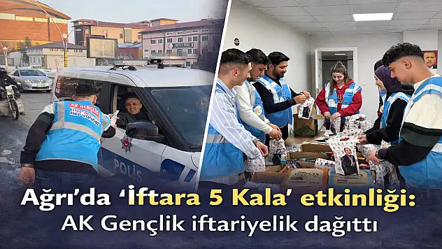 Ağrı'da gençler sahaya indi, iftariyelikler dağıtıldı