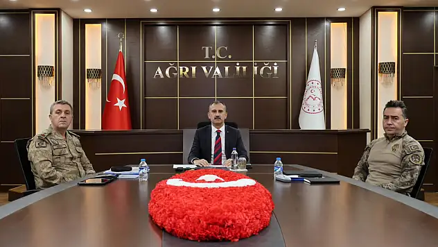 Ağrı'dan güvenlik toplantısına VKS üzerinden katıldılar