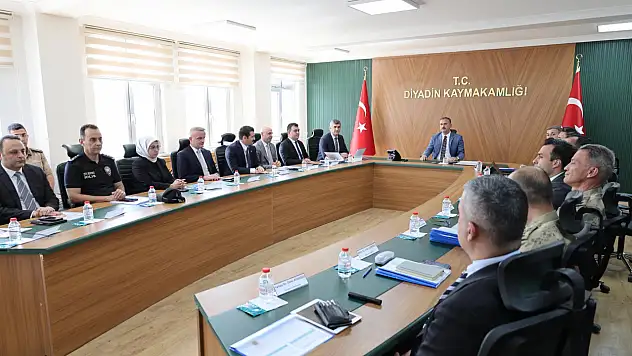 Ağrı'da güvenlik ve asayiş gündemi Diyadin'de masaya yatırıldı