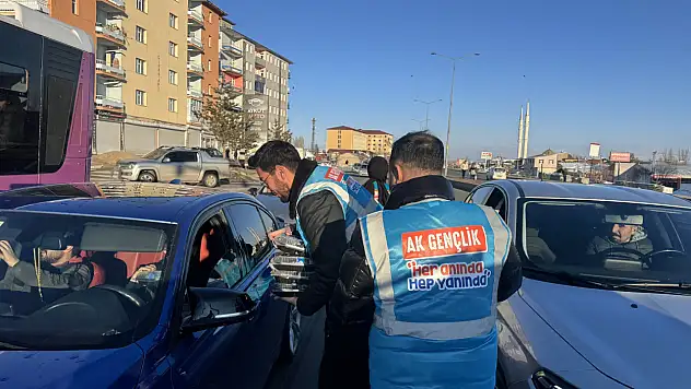 Ağrı'da 'iftara 5 kala' sürprizi