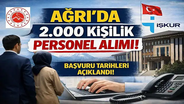 Ağrı'da İUP kapsamında büyük alım: Kimler başvurabilecek?