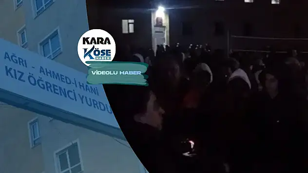 Ağrı'da kız yurdunda koku paniği: Öğrenciler geceyi dışarıda geçirdi