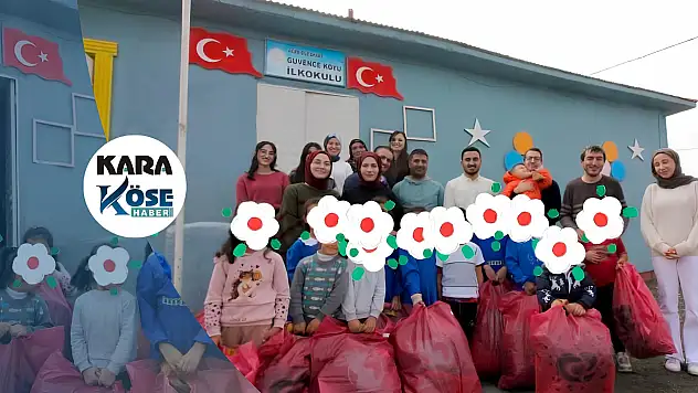 Ağrı'da köy okuluna taşınan 'Bir Mont Bir Bot Bir Bilgi' projesi minikleri sevindirdi