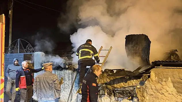 Ağrı'da mahalleliyi korkutan yangın