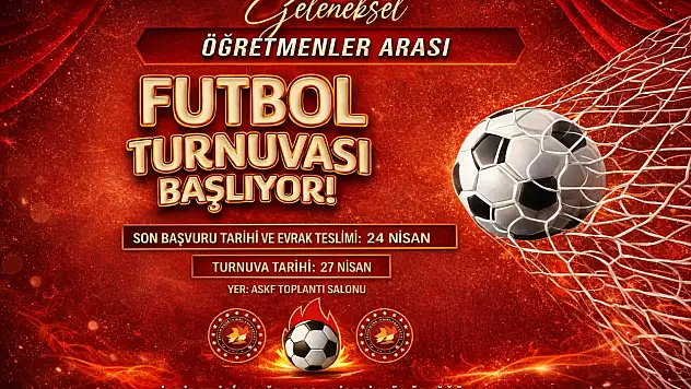 Ağrı'da öğretmenler arası futbol turnuvası başlıyor
