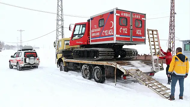 Ağrı'da sağlık ekiplerinden zorlu kış mesaisi