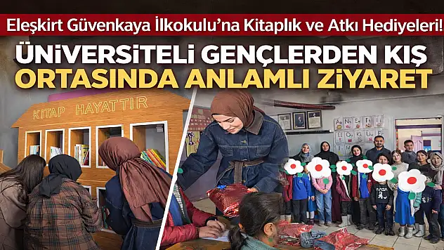 Ağrı'da üniversite öğrencileri çocukların yüzünü güldürdü