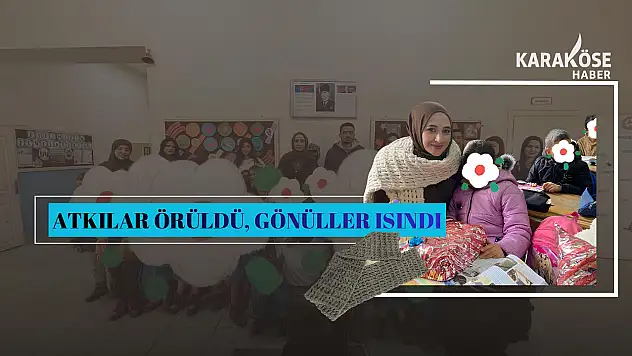 Ağrı'da üniversiteli gençler kendi ördükleri atkıları çocuklara ulaştırdı