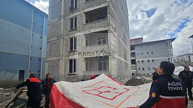Ağrı'da yürekleri ağza getiren anlar! 4. katta ölümle burun buruna geldi