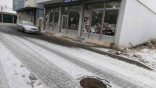 Ağrı Diyadin'de kar yağışı başladı