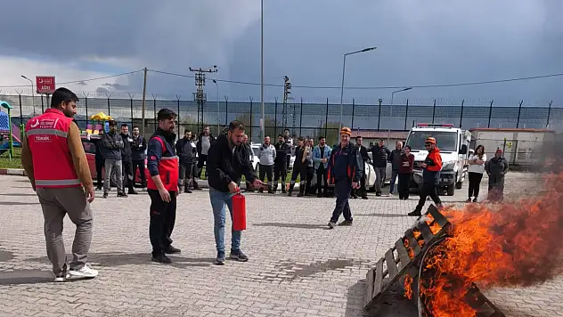 Ağrı Geri Gönderme Merkezi'nde yangın tatbikatı
