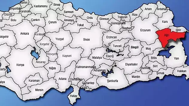Ağrı haritası nasıl, ilçeleri nelerdir, Ağrı hangi bölgede yer alır?