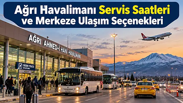 Ağrı Havalimanı Servis Saatleri ve Merkeze Ulaşım Seçenekleri