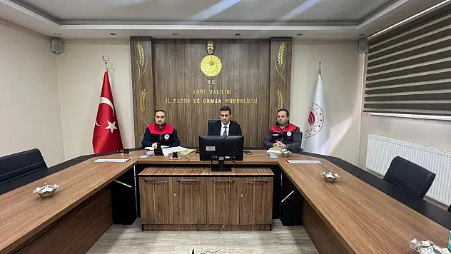 Ağrı İl Tarım ve Orman Müdürlüğü'nde aylık değerlendirme toplantısı yapıldı