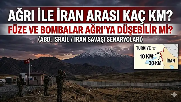 Ağrı İle İran Arası Kaç KM, Füze ve Bombalar Ağrı'ya Düşebilir mi? (ABD, İsrail / İran Savaşı)