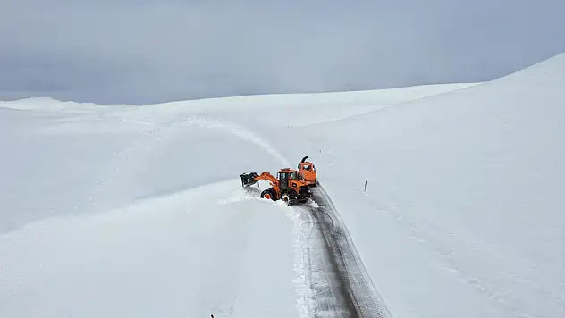 Ağrı ile Kars'ı birbirine bağlayan geçitte yol açma mücadelesi