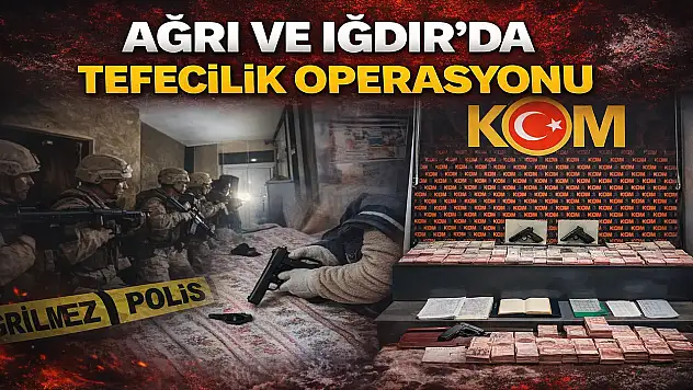 Ağrı merkezli tefecilik operasyonu Iğdır'a uzandı