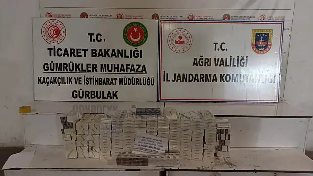 Ağrı sınır hattında kaçak sigara operasyonu: 2 gözaltı