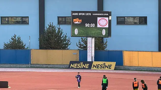 Ağrı Spor sahasında Kapadokyaspor ile golsüz berabere kaldı