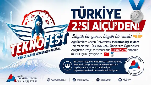 Aiçü'den Türkiye çapında büyük başarı: Mekatronikçi Tayfam Türkiye ikincisi oldu
