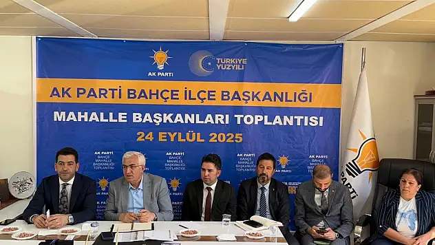 AK Parti Osmaniye Heyeti, Bahçe İlçe Teşkilatını Ziyaret Etti
