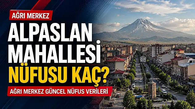 Alpaslan Mahallesi Nüfusu Kaç? Ağrı Merkez Güncel Nüfus Verileri