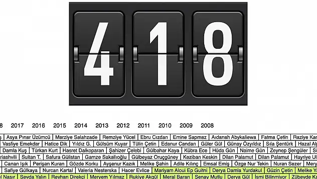 Anıt Sayaç'ta kaç kadının ismi var? Anıt Sayaç nedir?