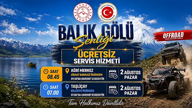 Balık Gölü Şenliği için ücretsiz servis desteği sağlanacak