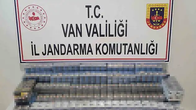 Başkale'de jandarma operasyonu: 1.314 paket kaçak sigara ele geçirildi