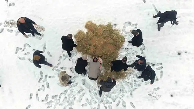 Beyaza bürünen dağlara merhamet taşındı