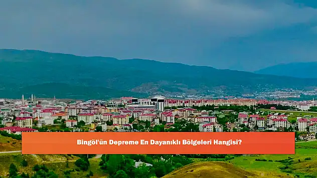 Bingöl'ün Depreme En Dayanıklı Bölgeleri Hangisi?