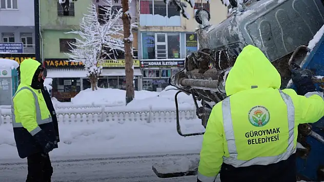 Bitlis Güroymak'ta Zorlu Hava Şartlarına Rağmen Temizlik Çalışmaları Sürüyor