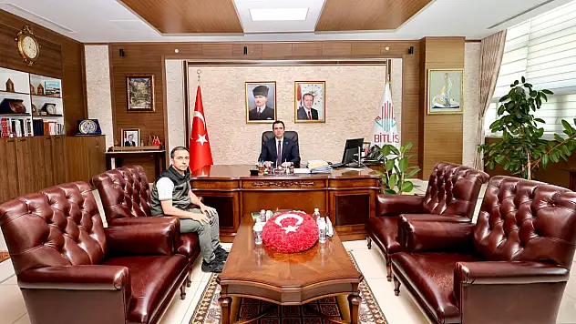Bitlis Orman İşletme Müdürü Mehmet Fatih Karataş'tan Vali Karakaya'ya Ziyaret