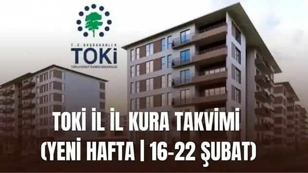 Bu hafta hangi illerin kurası çekilecek? TOKİ İL İL KURA TAKVİMİ (YENİ HAFTA | 16-22 ŞUBAT)