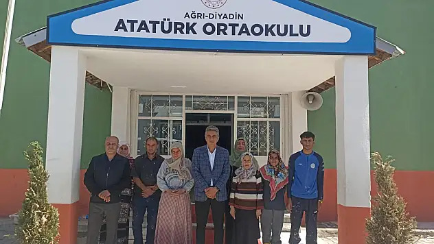 Çakan hafta sonunu eğitime ayırdı: Diyadin'de okulları tek tek inceledi