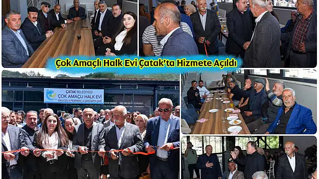 Çatak'ta Çok Amaçlı Halk Evi Hizmete Açıldı