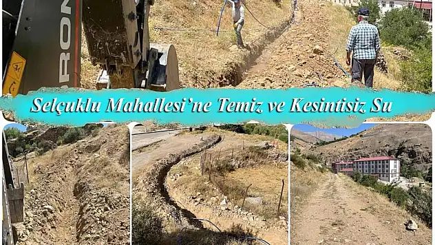 Çatak'ta Selçuklu Mahallesi'ne Yeni Su Hattı ile Sağlıklı Suya Erişim Sağlanacak