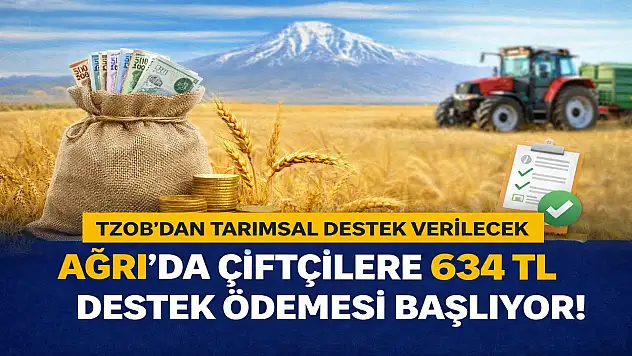 Çiftçilere ödeme takvimi açıklandı: Dekar başına 634 TL