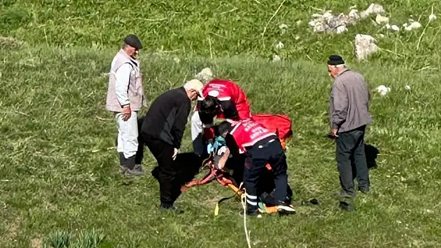 Çiriş otu toplamak isterken canından oluyordu