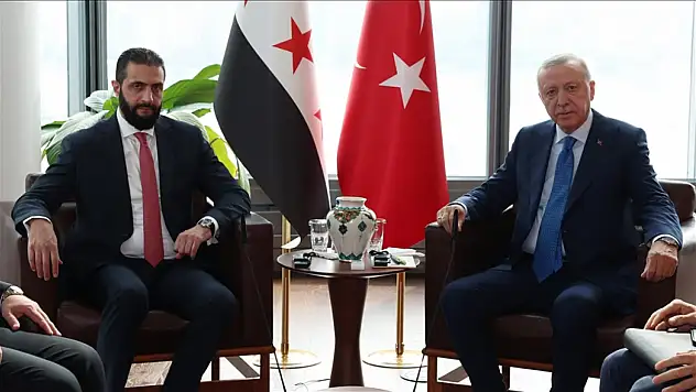 Cumhurbaşkanı Erdoğan ile Şara New York'ta bir araya geldi