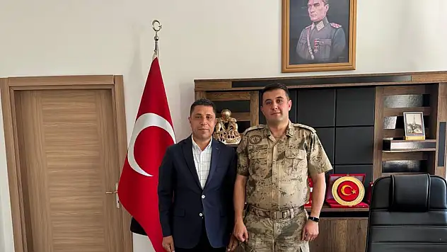 Dedeli Belediye Başkanı Durak'tan Binbaşı Bayram'a veda ziyareti